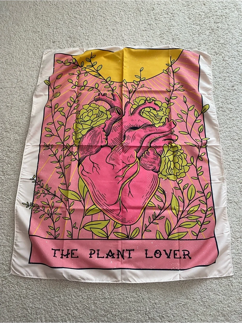 Vintage Tarot The Plant Lover Wall Decor Tapestry